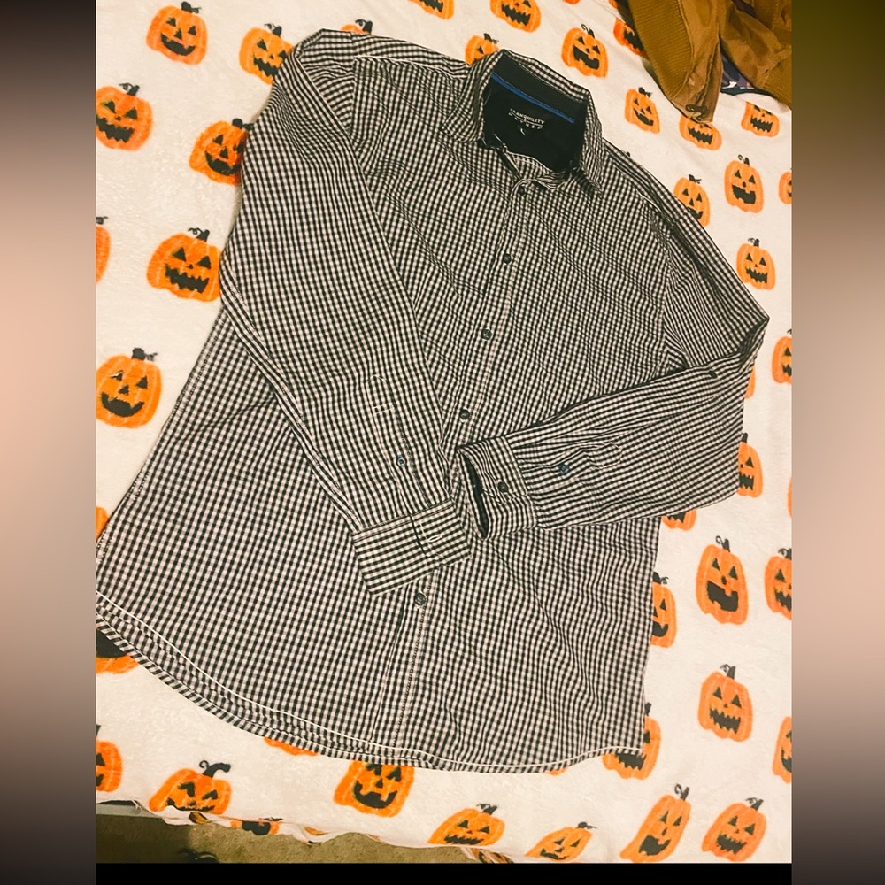 Mens L Collared Flannel